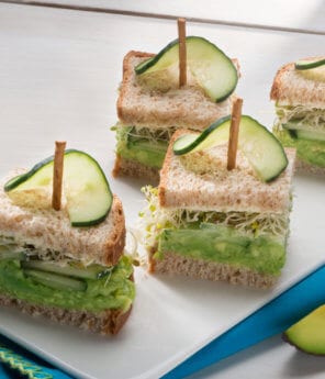Cucumber & Avocado English Tea Sandwiches
